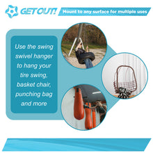 Load image into Gallery viewer, Tire Swing Swivel Hanger 360 Degree 1100lb Spinner Hardware Mount 1pk