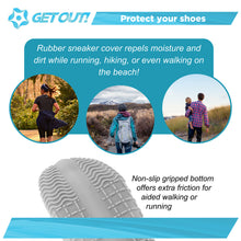 Load image into Gallery viewer, Silicone Shoe Covers, Rain Reusable Galoshes Grey Women 5.5-7 Men 5-6
