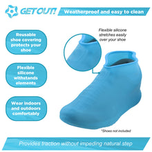 Load image into Gallery viewer, Silicone Shoe Covers - Reusable Rain Galoshes Women Shoe 4.5-9.5