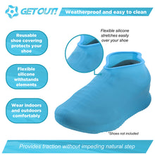 Load image into Gallery viewer, Silicone Shoe Covers Reusable Rain Galoshes Women 9.5-12 Men 8.5-11