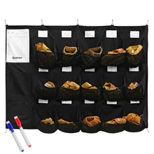 Load image into Gallery viewer, 41x59in Hanging Baseball Helmet Rack Baseball Dugout Organizer