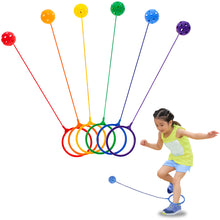 Load image into Gallery viewer, Jump Leg Swing Ball Toy Set, Ankle Skip Ball Game in 6 Assorted Colors

