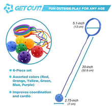 Load image into Gallery viewer, Jump Leg Swing Ball Toy Set, Ankle Skip Ball Game in 6 Assorted Colors

