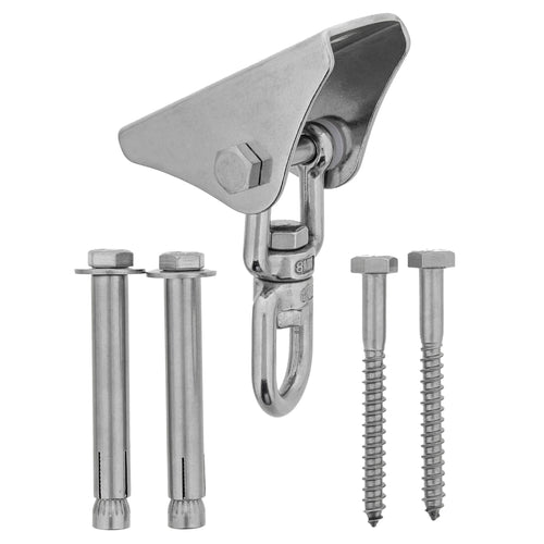 Get Out! Tire Swing Swivel Hanger - 360 Degree Spinner Hardware Mount