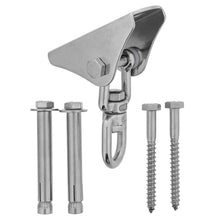Load image into Gallery viewer, Get Out! Tire Swing Swivel Hanger - 360 Degree Spinner Hardware Mount
