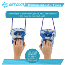 Load image into Gallery viewer, Hangboard Rock Climbing Fingerboard - 2pk Blue/White Climbing Board

