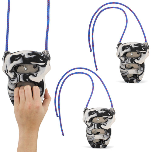 Hangboard Rock Climbing Fingerboard - 2pk Climbing Board with Rope