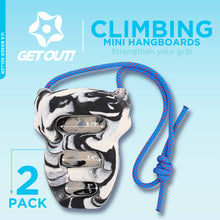 Load image into Gallery viewer, Hangboard Rock Climbing Fingerboard - 2pk Black/White Climbing Board

