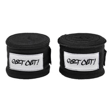 Load image into Gallery viewer, Boxing Wraps Pair Black 180in Support Wrist Wraps for Fitness Training
