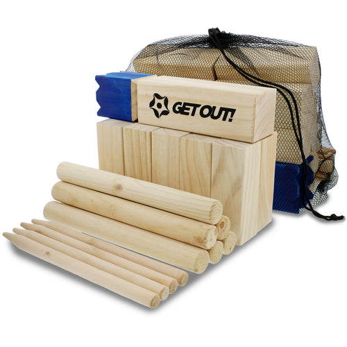 Kubb Lawn Game Set 21-Piece Viking Lawn Game