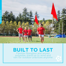 Load image into Gallery viewer, 60in Soccer Training Poles for Grass Field - L Soccer Practice Flags
