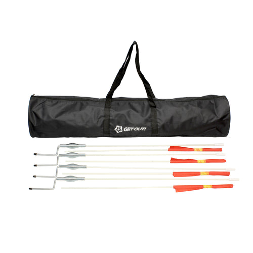 Corner Flags for Soccer Field 60” Inch 4-Pack with 40” Inch Duffel Bag