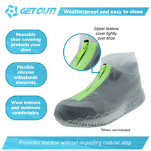 Load image into Gallery viewer, Silicone Shoe Covers, Rain Reusable Galoshes Women 11.5-14 Men 11-14
