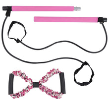 Load image into Gallery viewer, Pilates Bar Kit with Resistance Band Set - Yoga Pilates Training Kit
